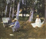 Claude Monet Painting at the Edge of a Wood (mk18) John Singer Sargent